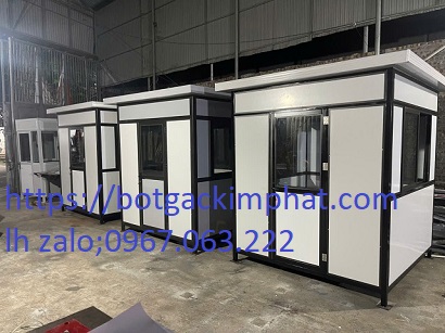 bốt bảo vệ khung thép 2m*2m*2,4m